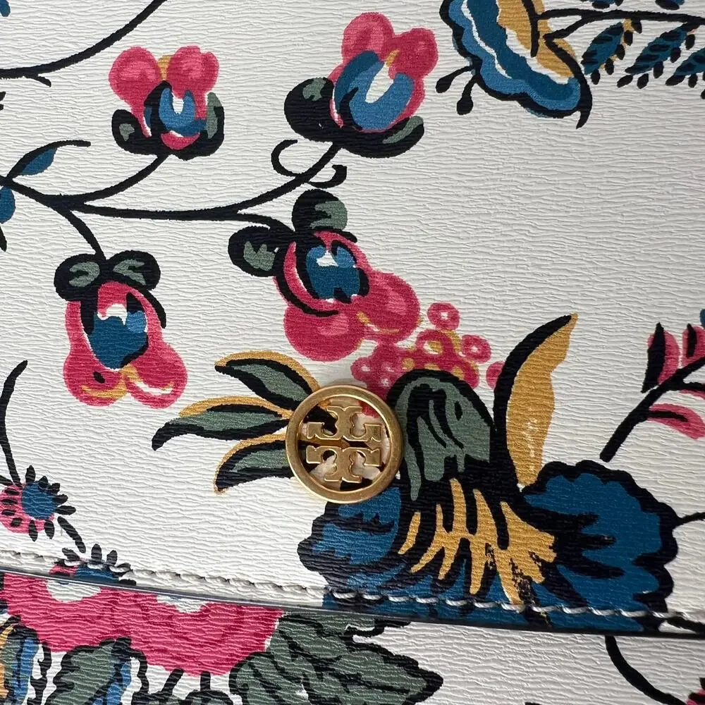 Tory Burch Parker Floral Large Shoulder Bag NWT
